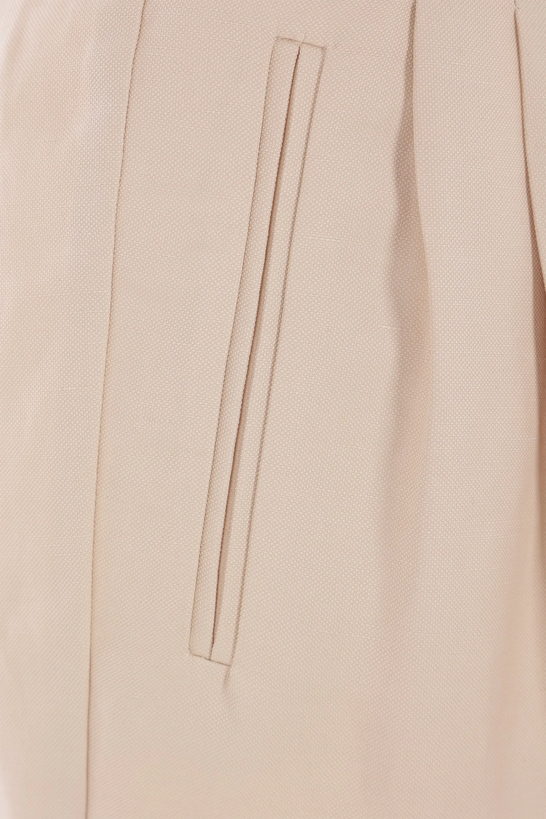 slim-fit trousers in linen and viscose