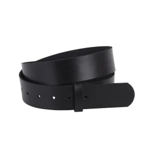 Smooth Snap On Leather Belt Strap
