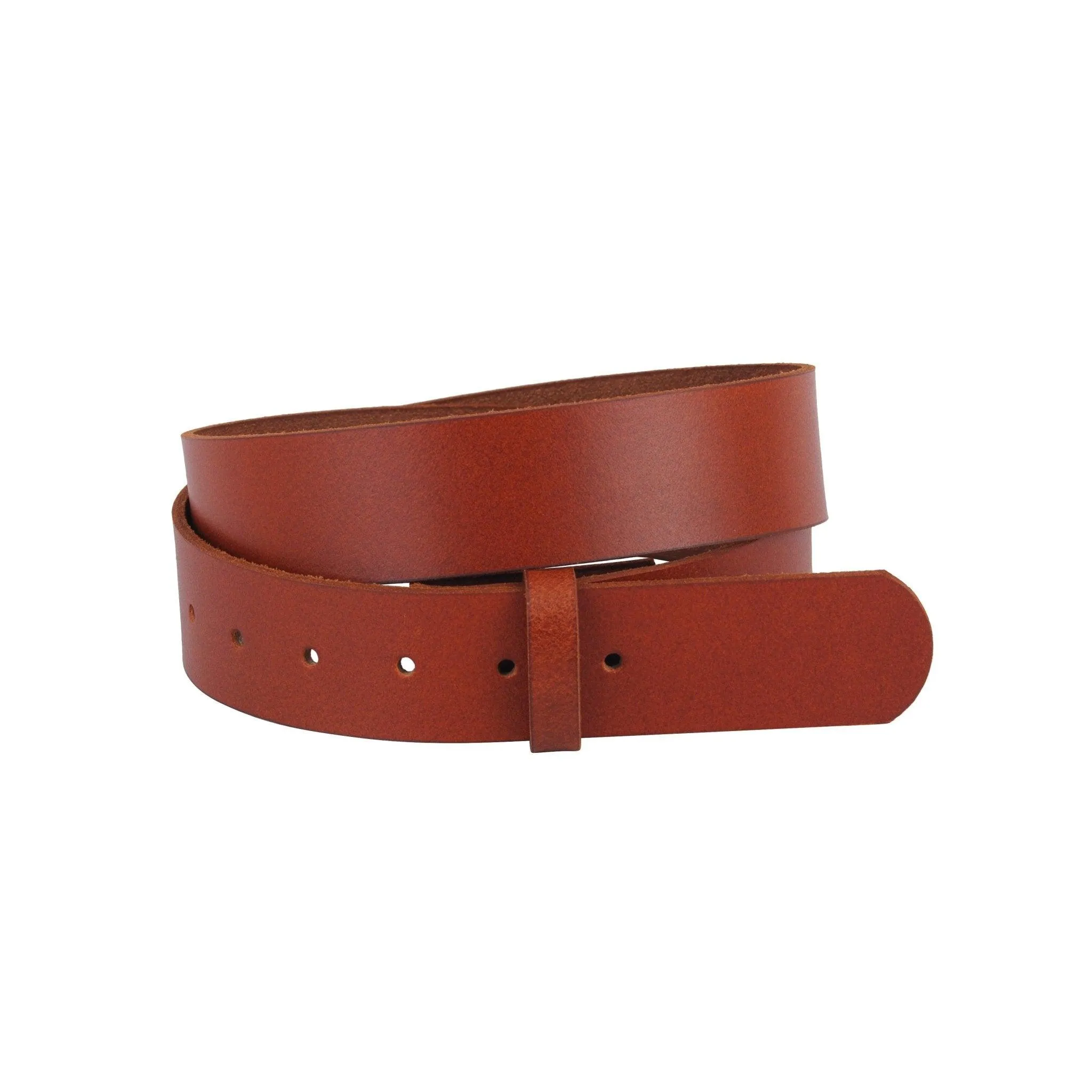 Smooth Snap On Leather Belt Strap
