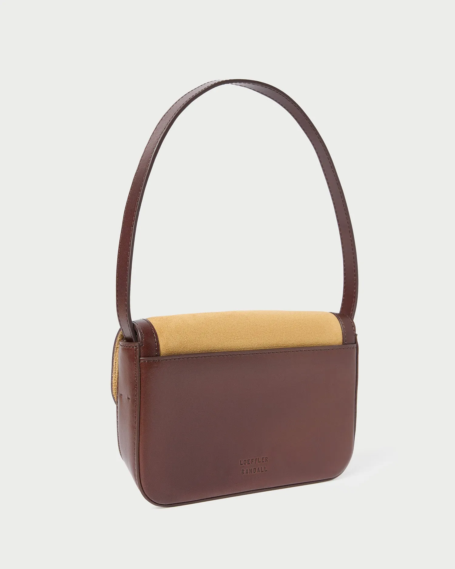 Stefania Hazel Suede Baguette Bag