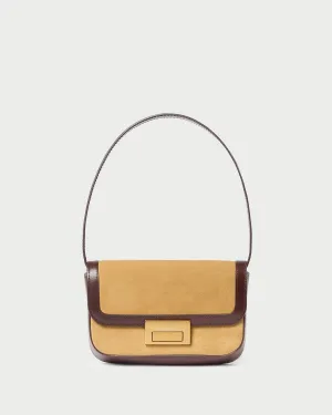 Stefania Hazel Suede Baguette Bag