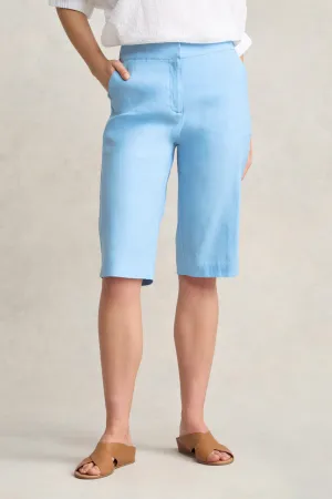 Stretch Linen Short - Summer Blue