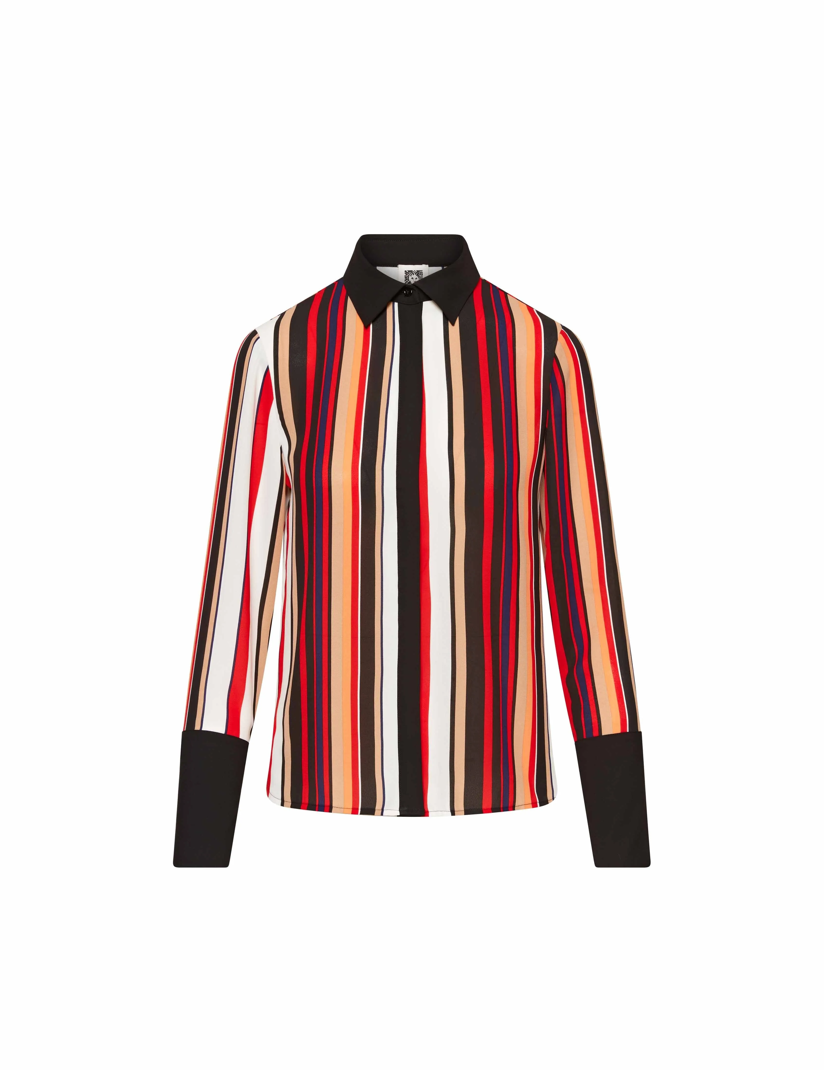 Striped Covered Placket Oxford- Sale