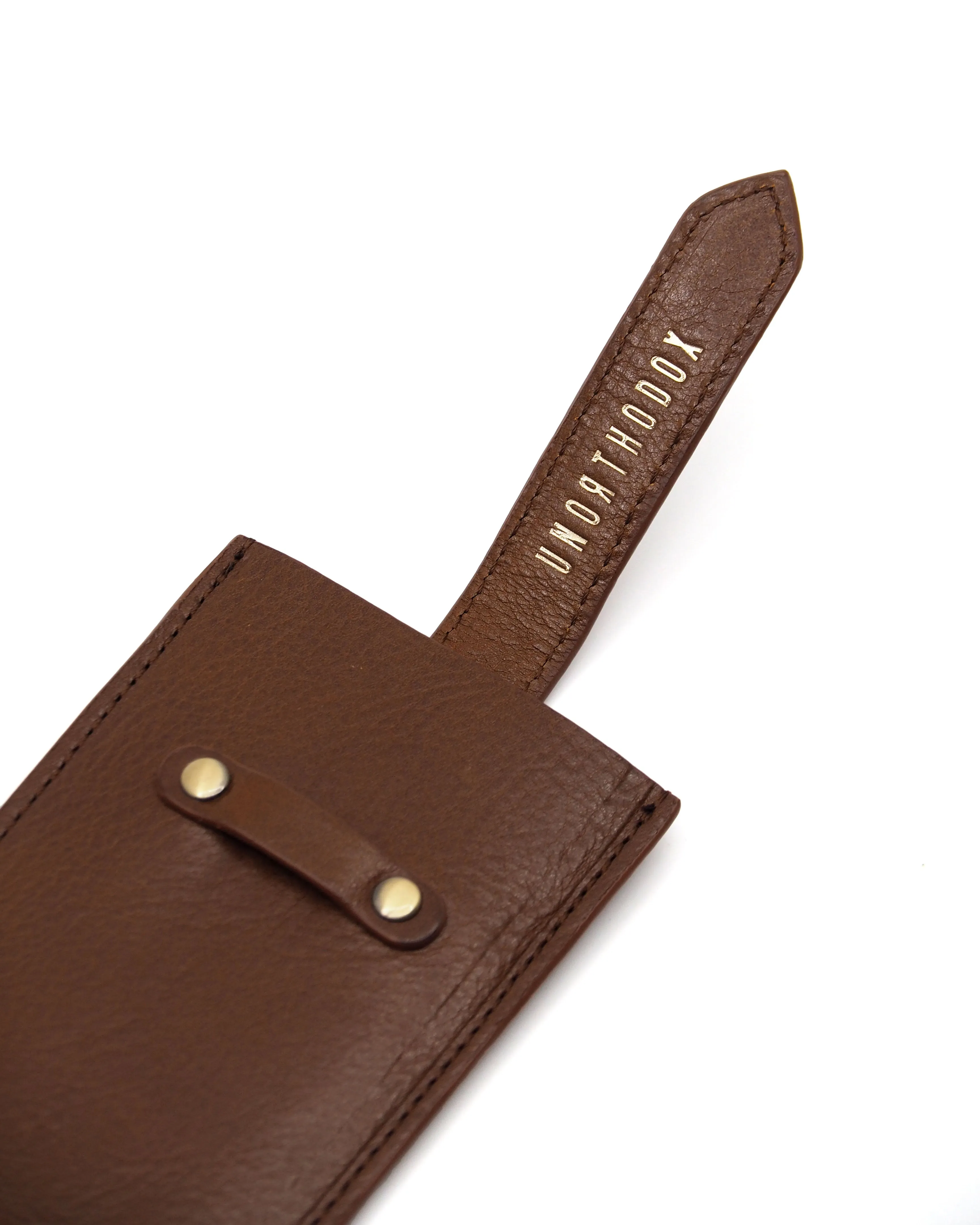 Sunglasses Sleeve (Cognac Svezia Tumbled Leather)