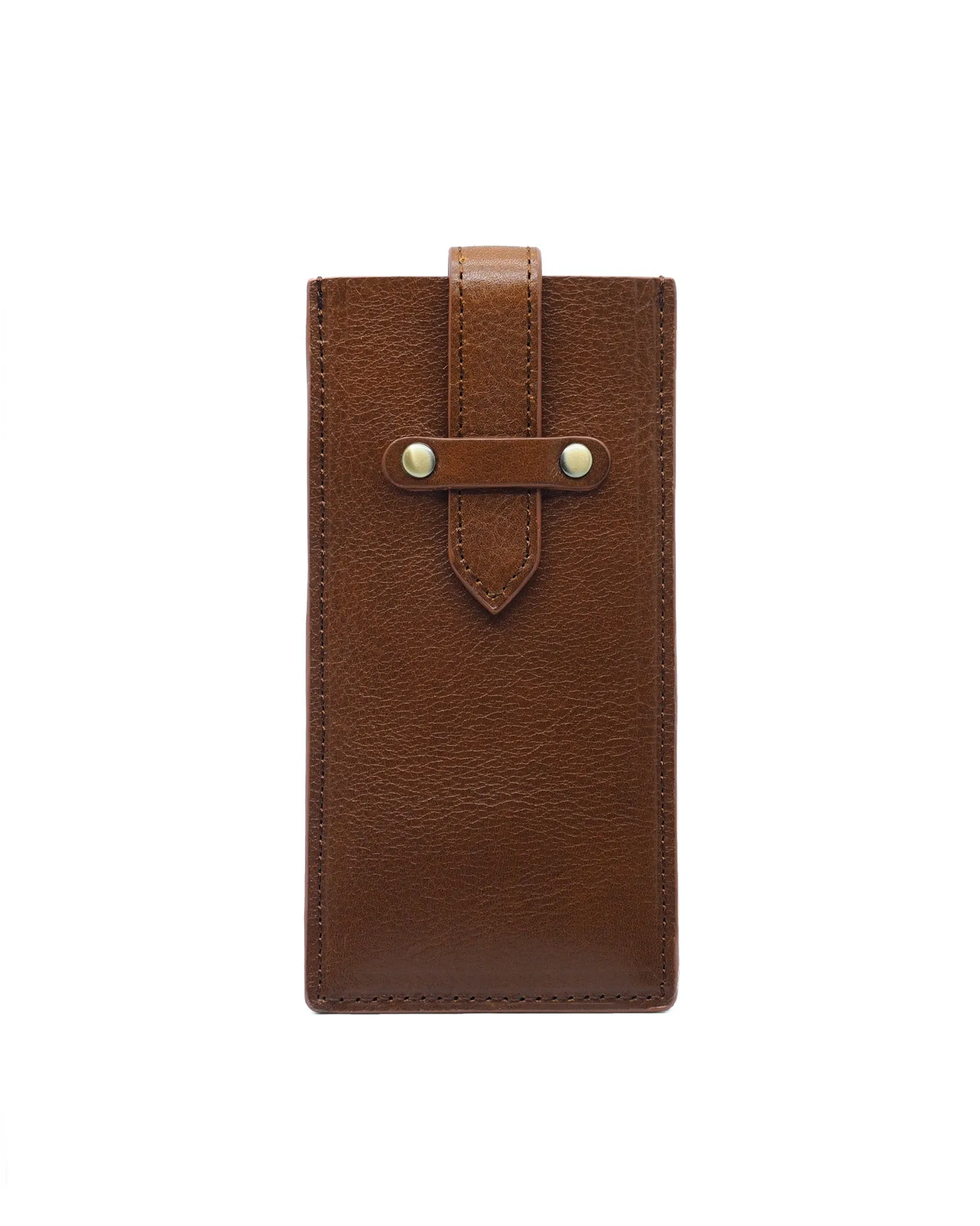 Sunglasses Sleeve (Cognac Svezia Tumbled Leather)