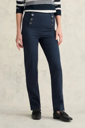 Tapered Sailor Ponte Pant - Ink