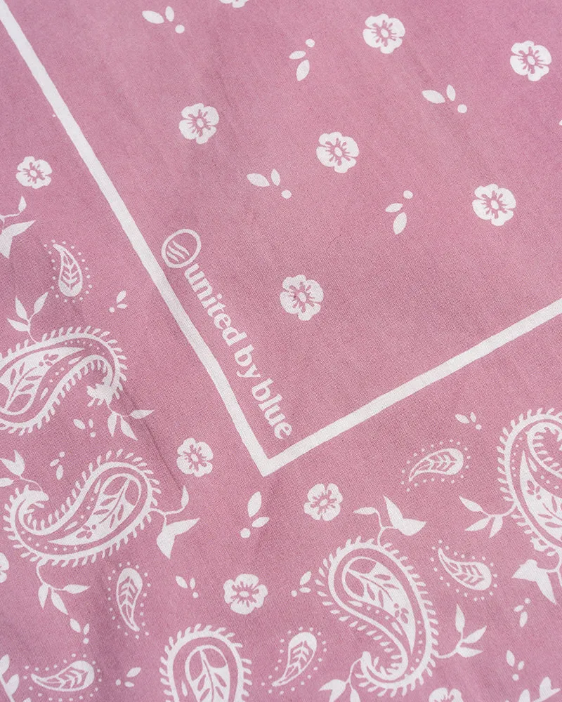 TerraDye Paisley Bandana - Charcoal. Currant