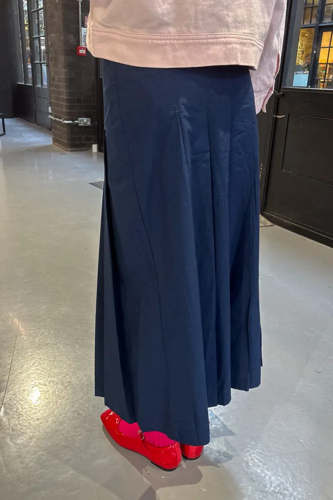 The Tiny Big Sister Pleated Navy Skirt