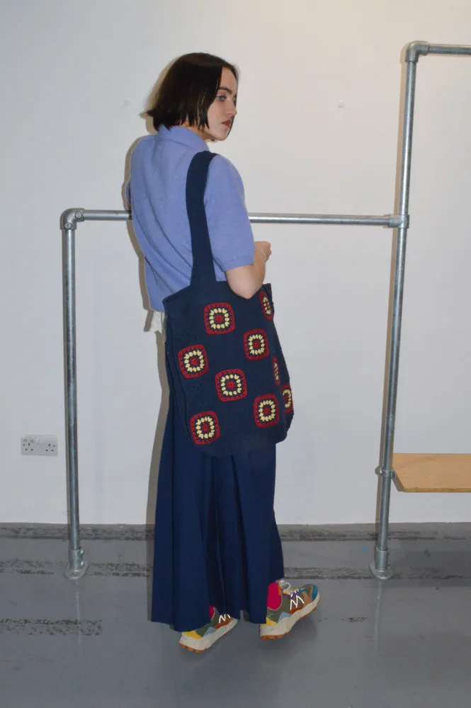 The Tiny Big Sister Pleated Navy Skirt