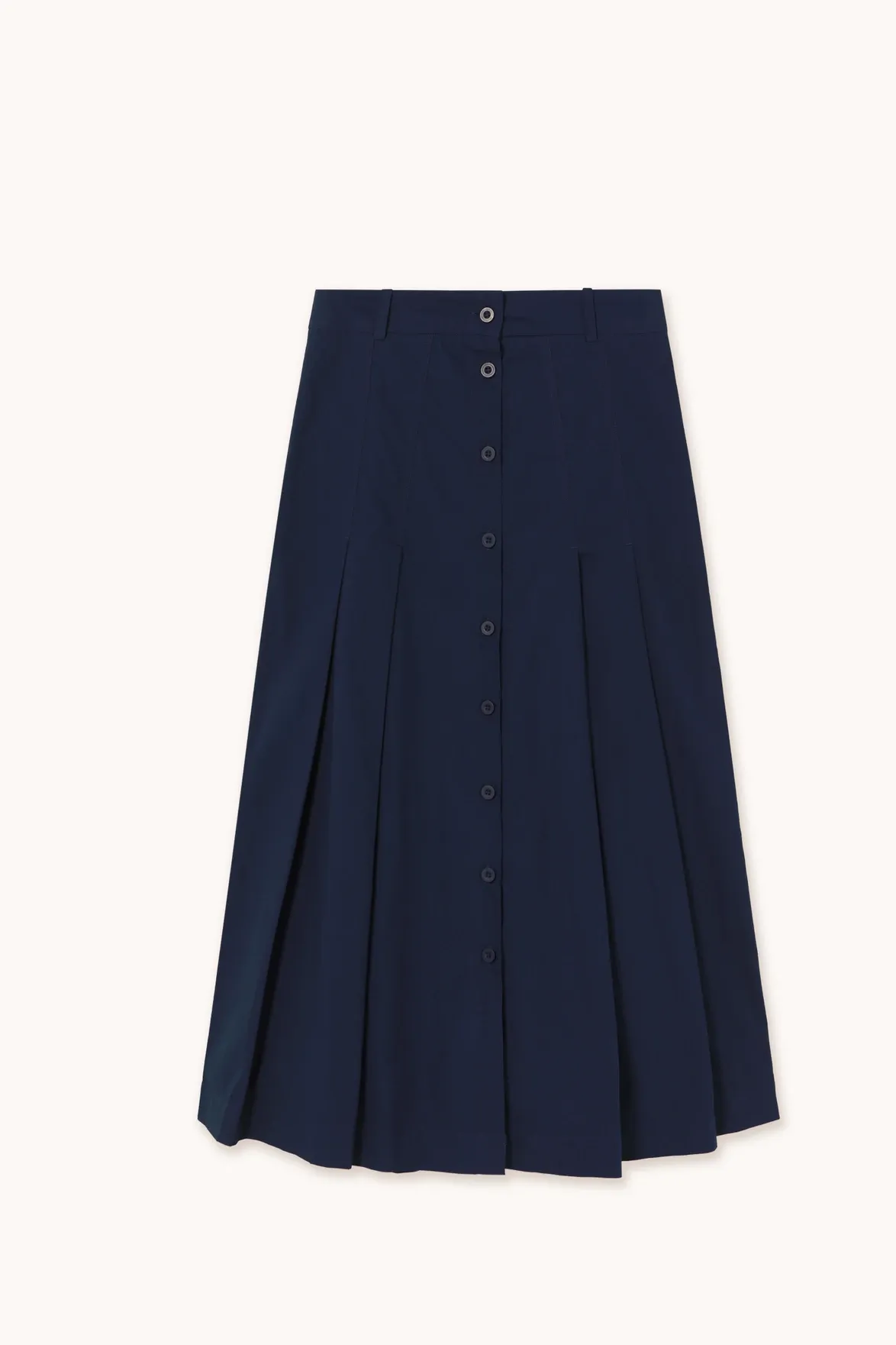 The Tiny Big Sister Pleated Navy Skirt