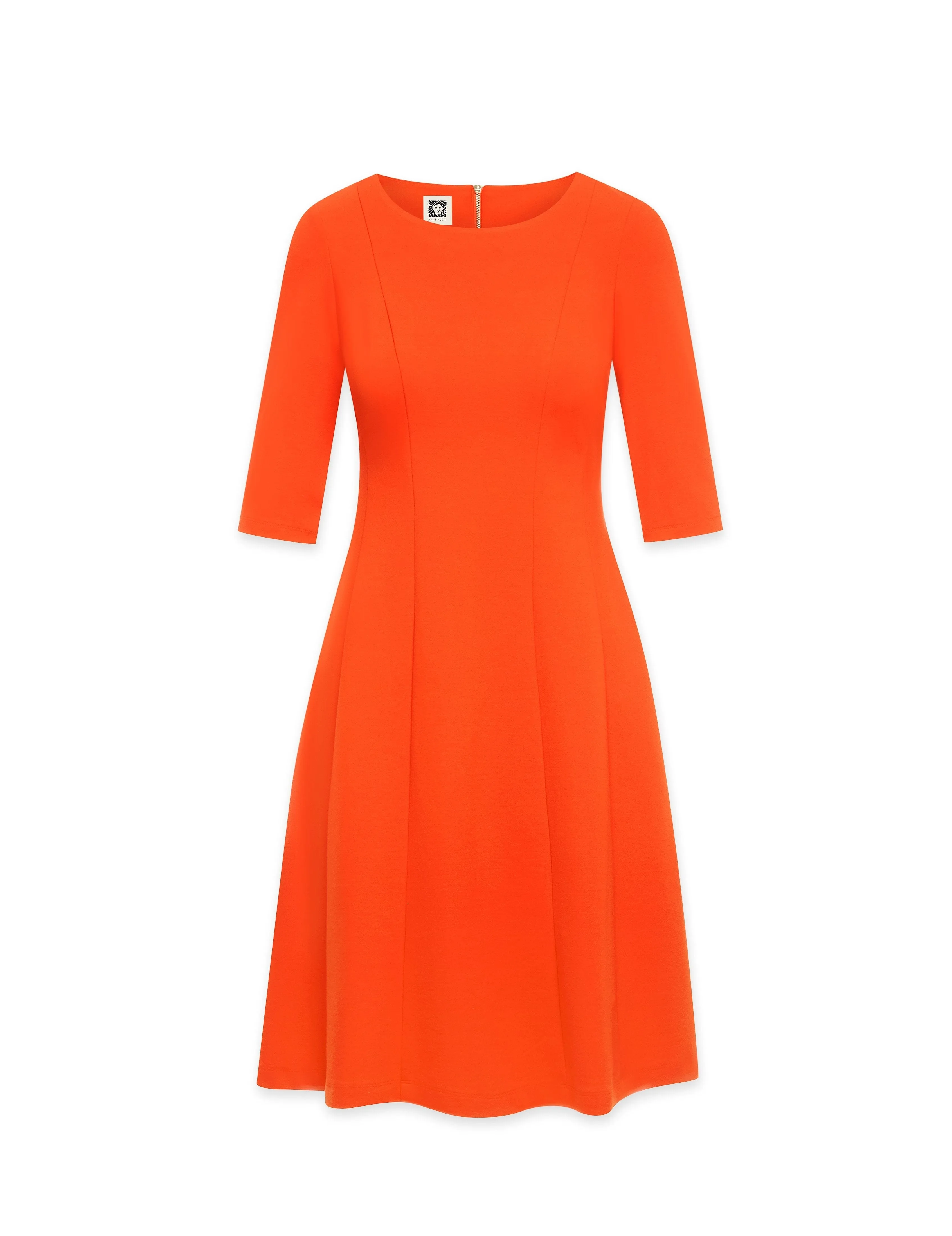 Three-Quarter Sleeve Fit and Flare Dress- Sale