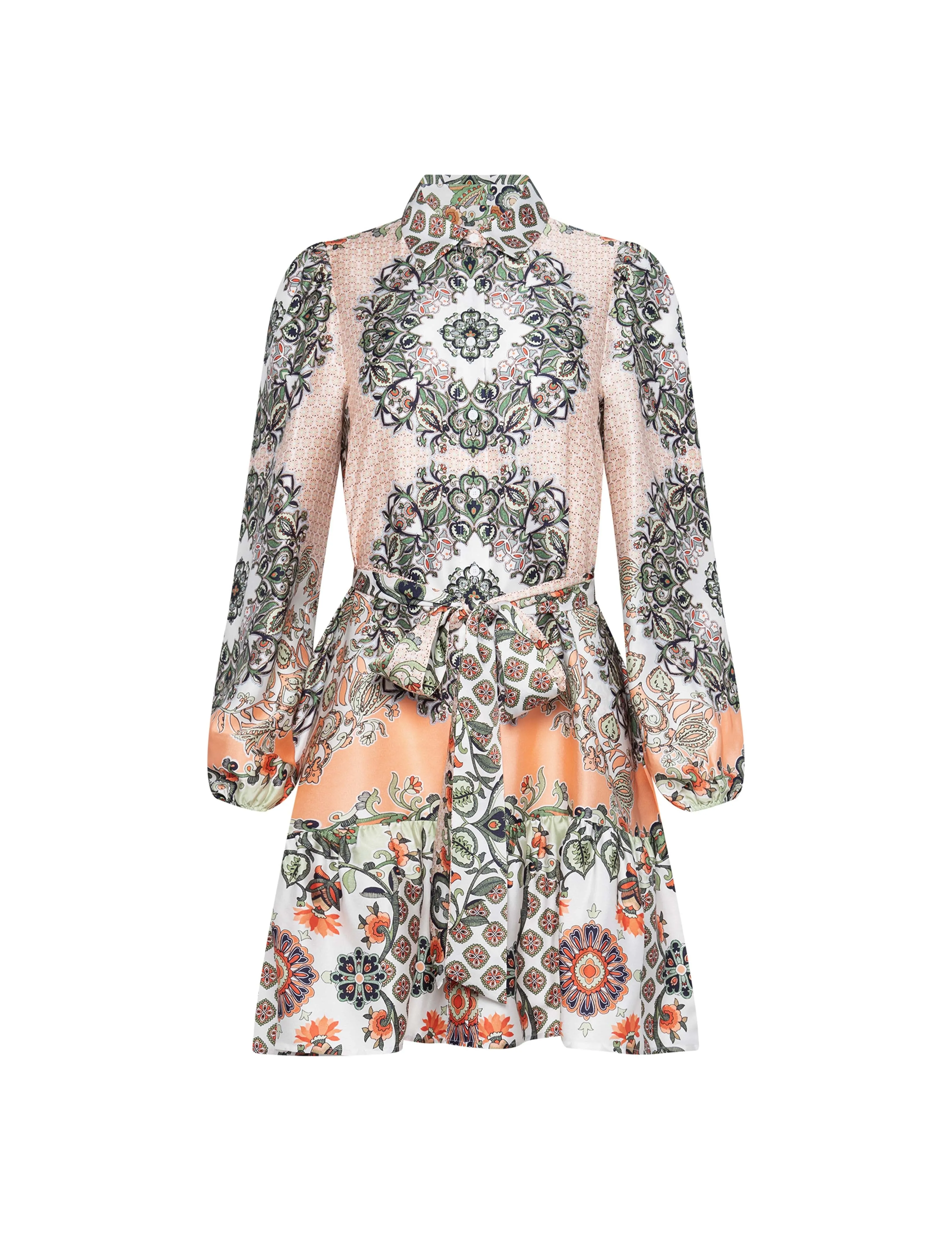 Tiered Shirt Dress