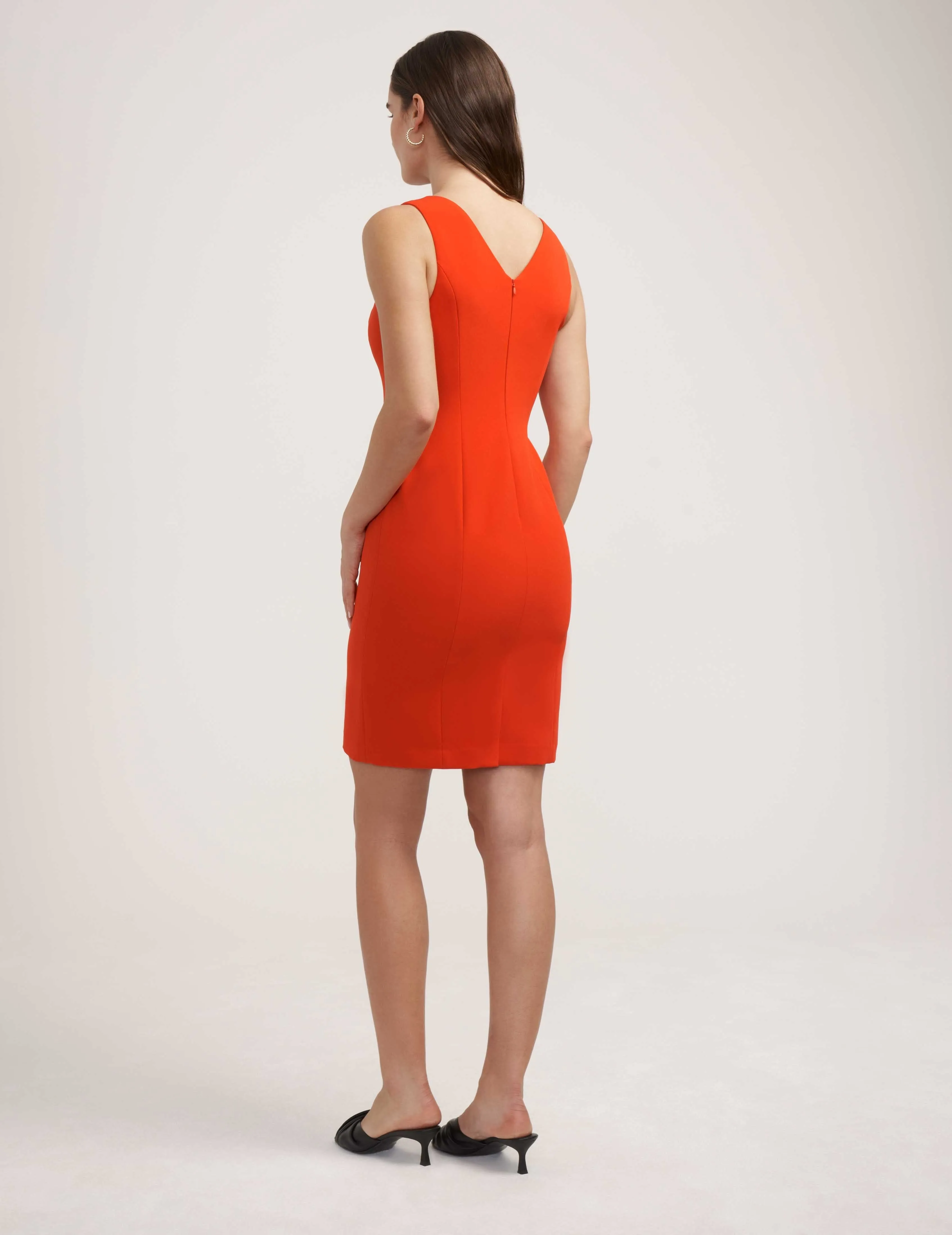 V-Neck Sheath Dress- Sale
