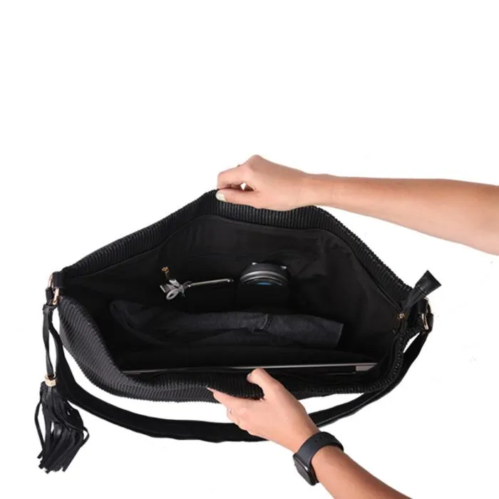 Venice Sparkle Laptop Crossbody Tote 16